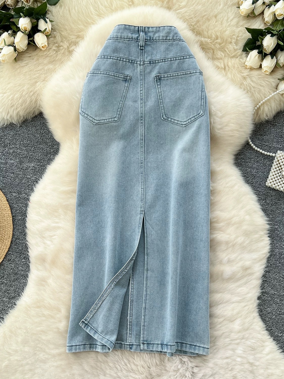 Slay me right denim skirt DS111 images